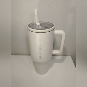 HydroJug Traveler 40oz Water Bottle with Handle & Flip Straw, Fits in Cup Holder